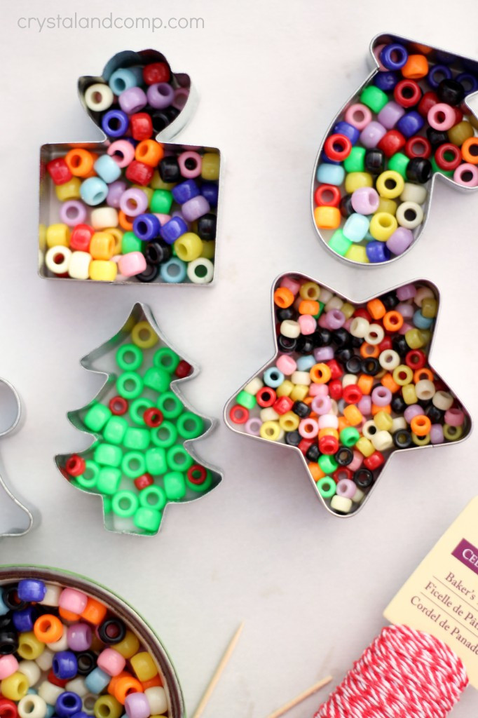 DIY Kids Ornaments
 Handmade Beaded Christmas Ornaments