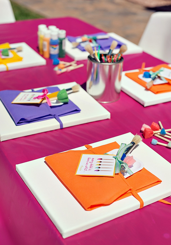 DIY Kids Painting Party
 12 Birthday Party Craft Activities for Kids SohoSonnet