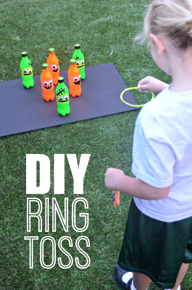 DIY Kids Party Games
 Fall Carnival Games DIY Ring Toss Game Idea A Crafty