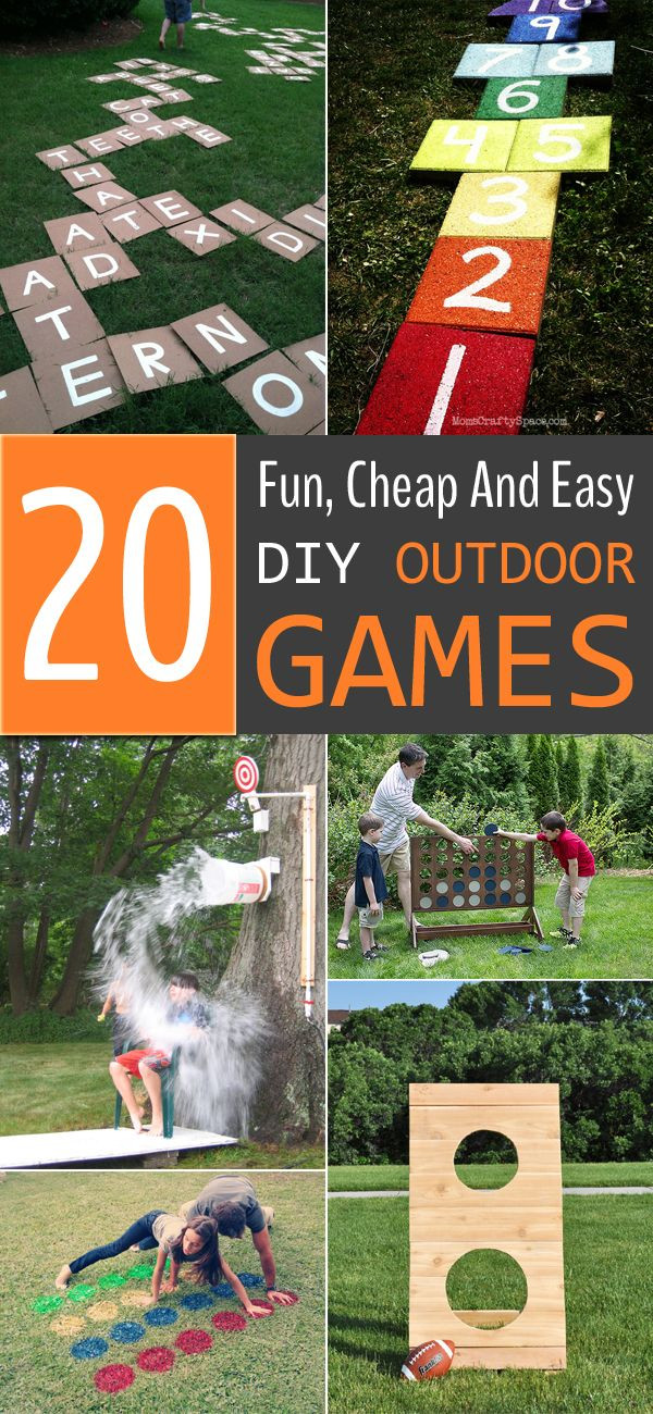 DIY Kids Party Games
 20 Fun Cheap And Easy DIY Outdoor Games For The Whole