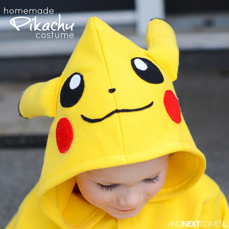 DIY Kids Pikachu Costume
 Homemade Pikachu Costume