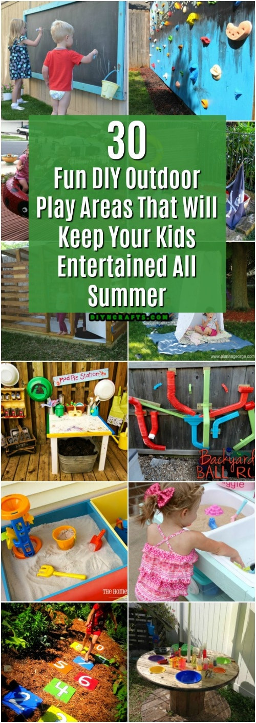 DIY Kids Play Area
 30 Fun DIY Outdoor Play Areas That Will Keep Your Kids