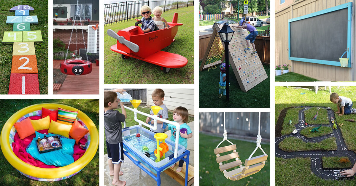 DIY Kids Play Area
 34 Best DIY Backyard Ideas and Designs for Kids in 2019