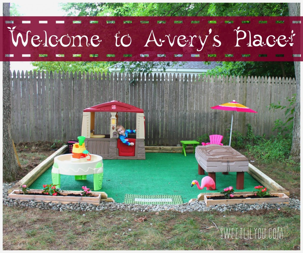 DIY Kids Play Area
 DIY Outdoor Play Space Avery s Place sweet lil you