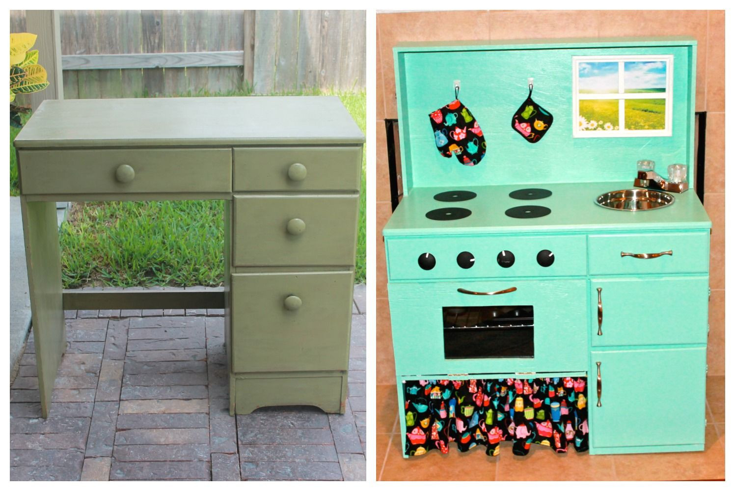 DIY Kids Play Kitchen
 Before and After DIY play kitchen My DIY Projects