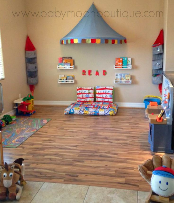 DIY Kids Playroom
 Decorate That Playroom DIY playroom decor reading corner