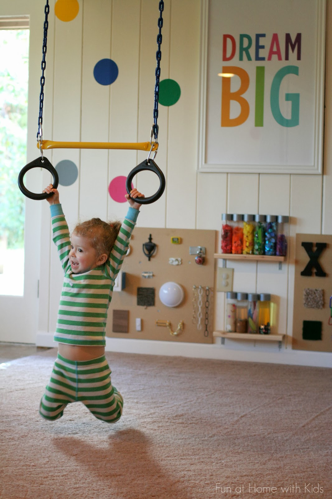 DIY Kids Playroom
 Playroom Design DIY Playroom with Rock Wall