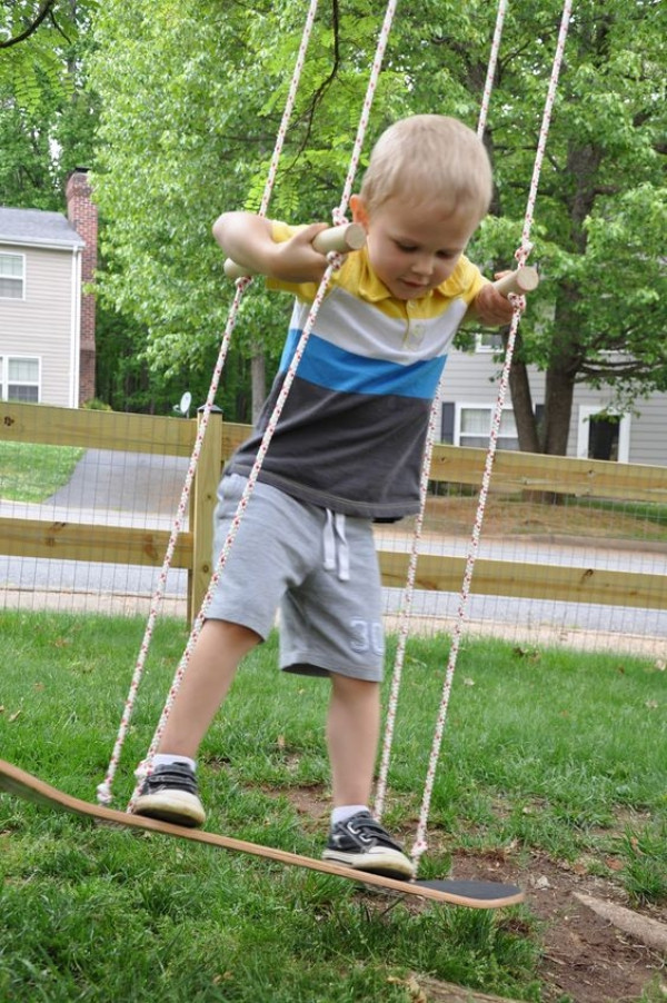 DIY Kids Swing
 30 Homemade DIY Swing Ideas Indoor Outdoor