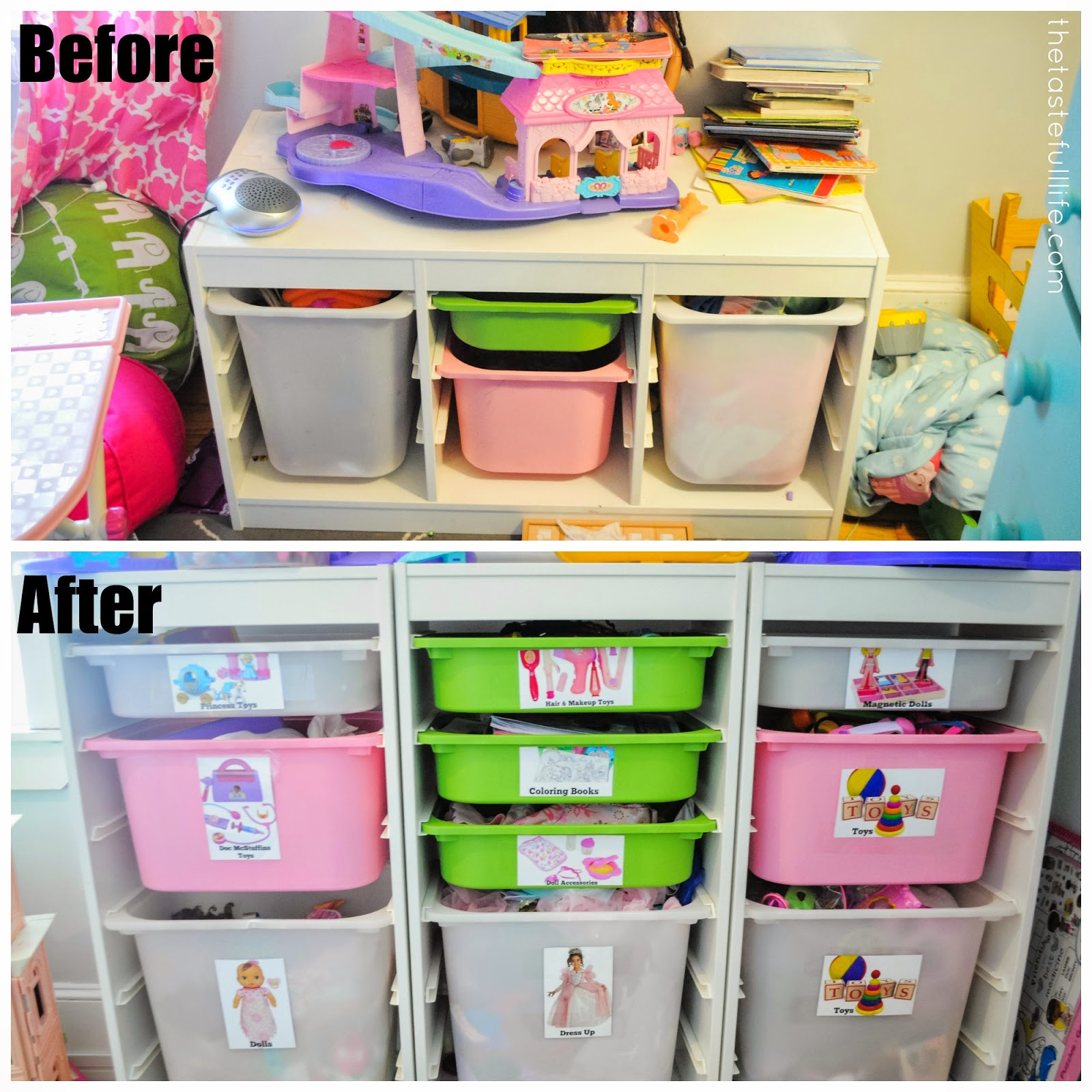 DIY Kids Toy Storage
 Small Space Toy Storage Solution Easy DIY Toy Labels and