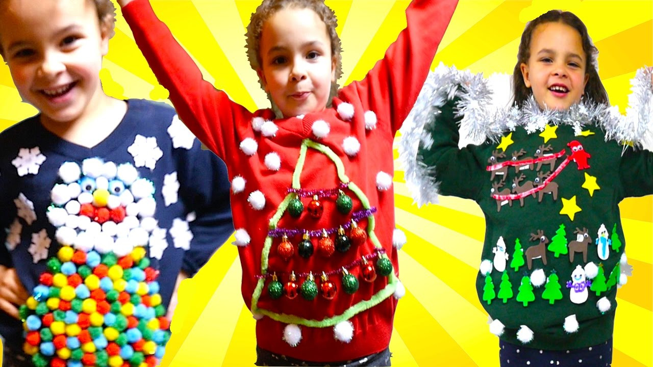 DIY Kids Ugly Christmas Sweater
 DIY UGLY Christmas Jumper For Save The Children Christmas