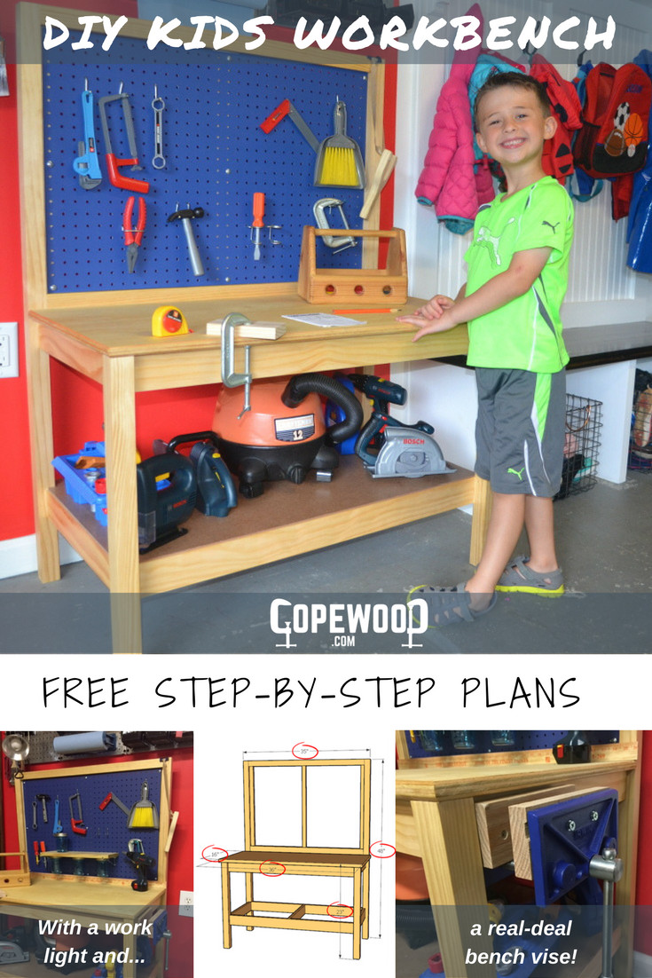 DIY Kids Work Bench
 DIY Kids Workbench Free Step by Step Build Plans