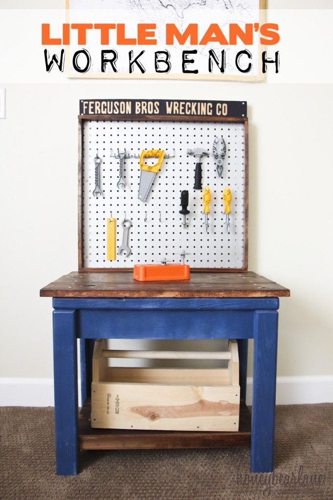 DIY Kids Workbench
 Kids Workbench from Old Table