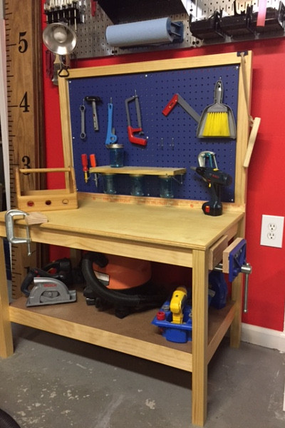 DIY Kids Workbench
 DIY Kids Workbench Free Step by Step Build Plans