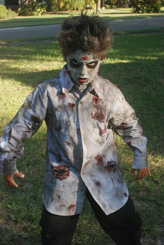 Diy Kids Zombie Costume
 Diy zombie costume Halloween costumes Pinterest