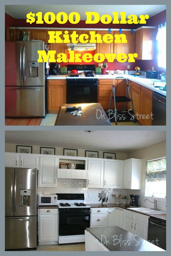 Diy Kitchen Remodel Cost
 Awesome Kitchen Transformation for Under $1000