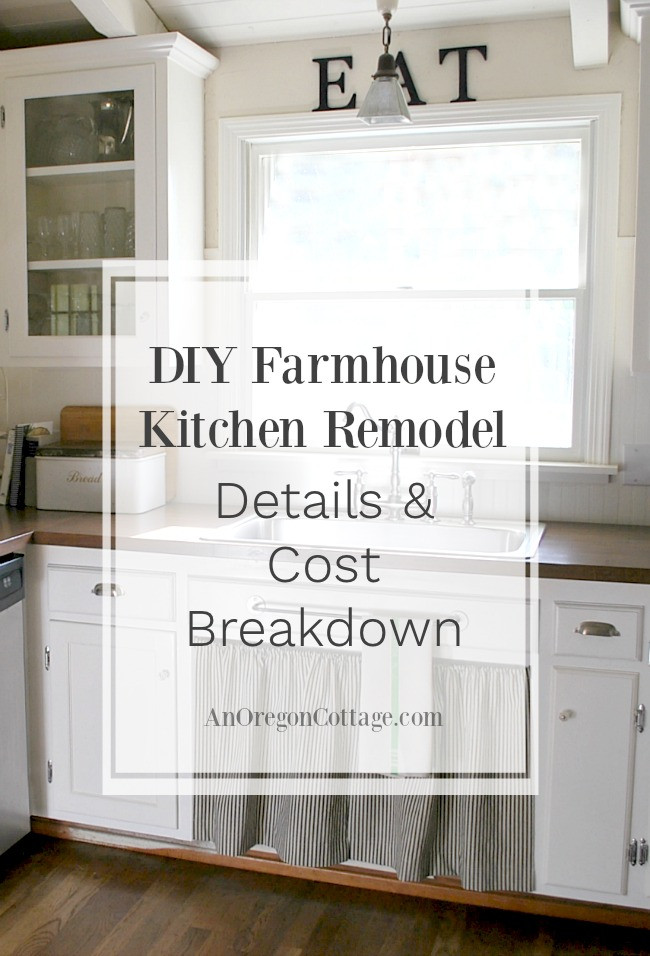 Diy Kitchen Remodel Cost
 80s Ranch to Farmhouse Fresh DIY Kitchen Remodel Details