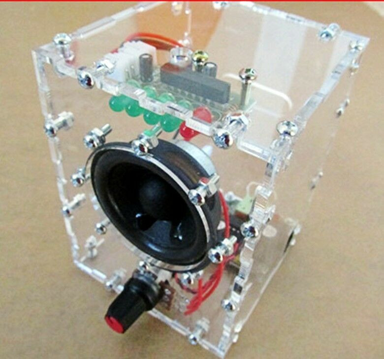 DIY Kite Kit
 New Transparent Speaker Box LM386 Amplifier Kit With Case