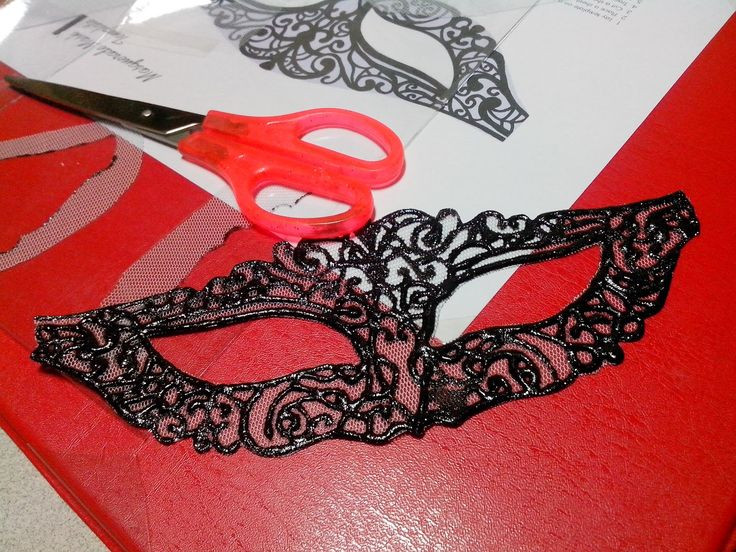 DIY Lace Mask
 Lace Mask Template Printable