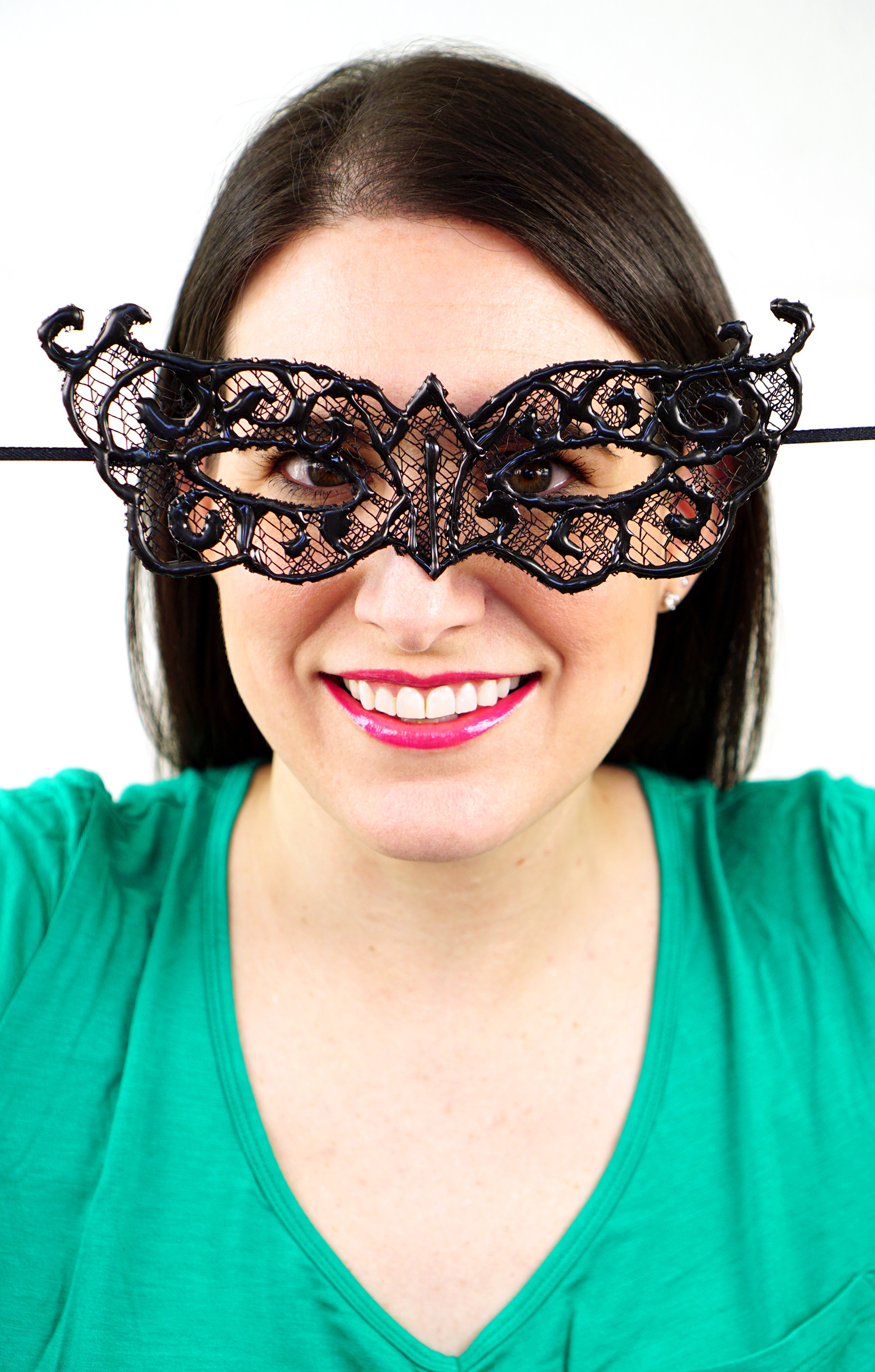 DIY Lace Masquerade Mask
 Easy DIY Lace Masquerade Mask from Hot Glue Happiness is