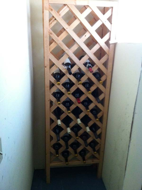 DIY Lattice Wine Rack
 Cool Ways to Use Lattices for Inside or Outside Projects
