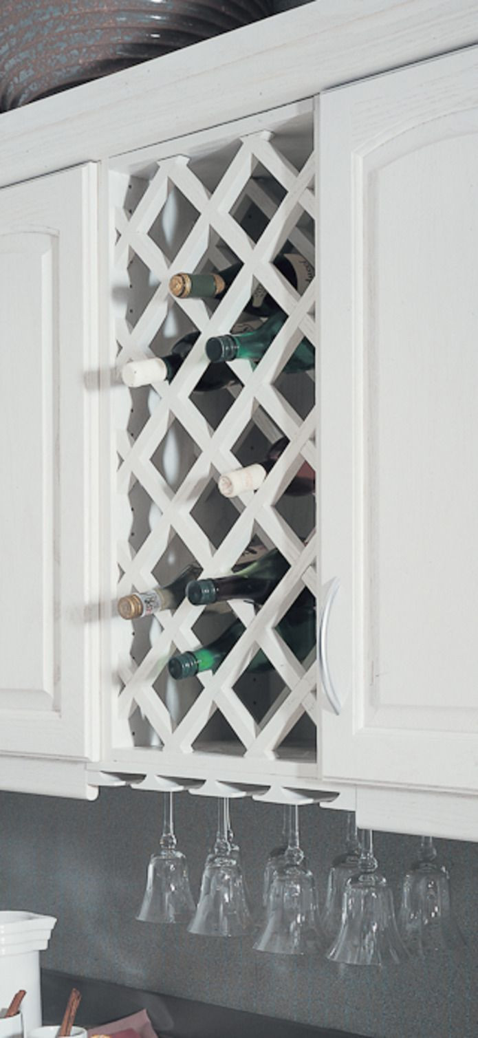 DIY Lattice Wine Rack
 how to build a lattice wine rack over the refrigerator