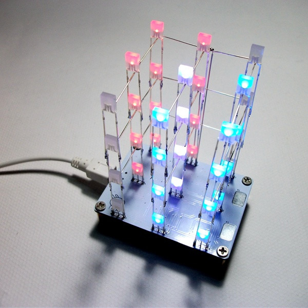 DIY Led Light Kit
 DIY Touch 3x3x4 Color LED Light Cube Kit