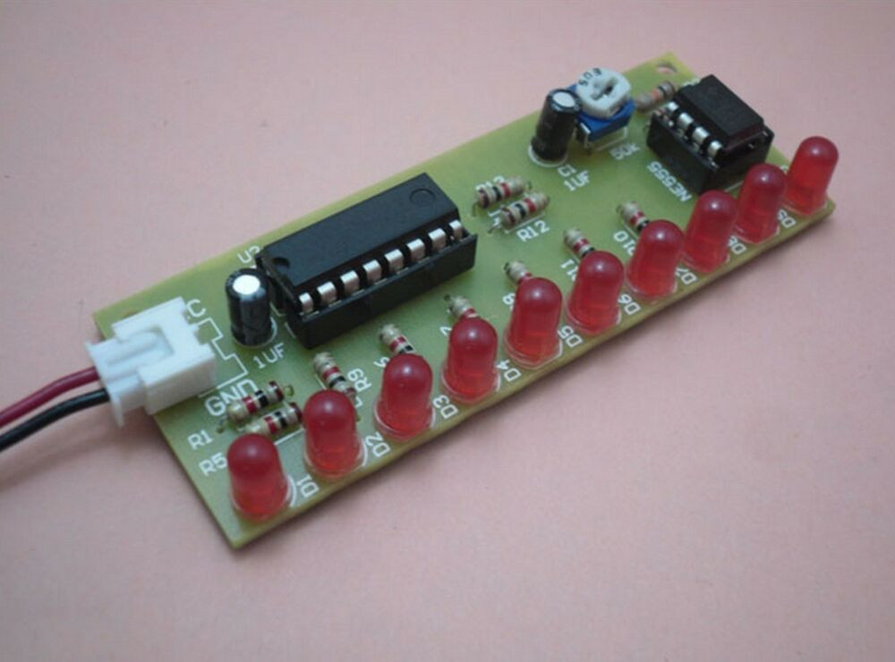 DIY Led Light Kit
 LED kit NE555 CD4017 Led lights Electronics DIY parts