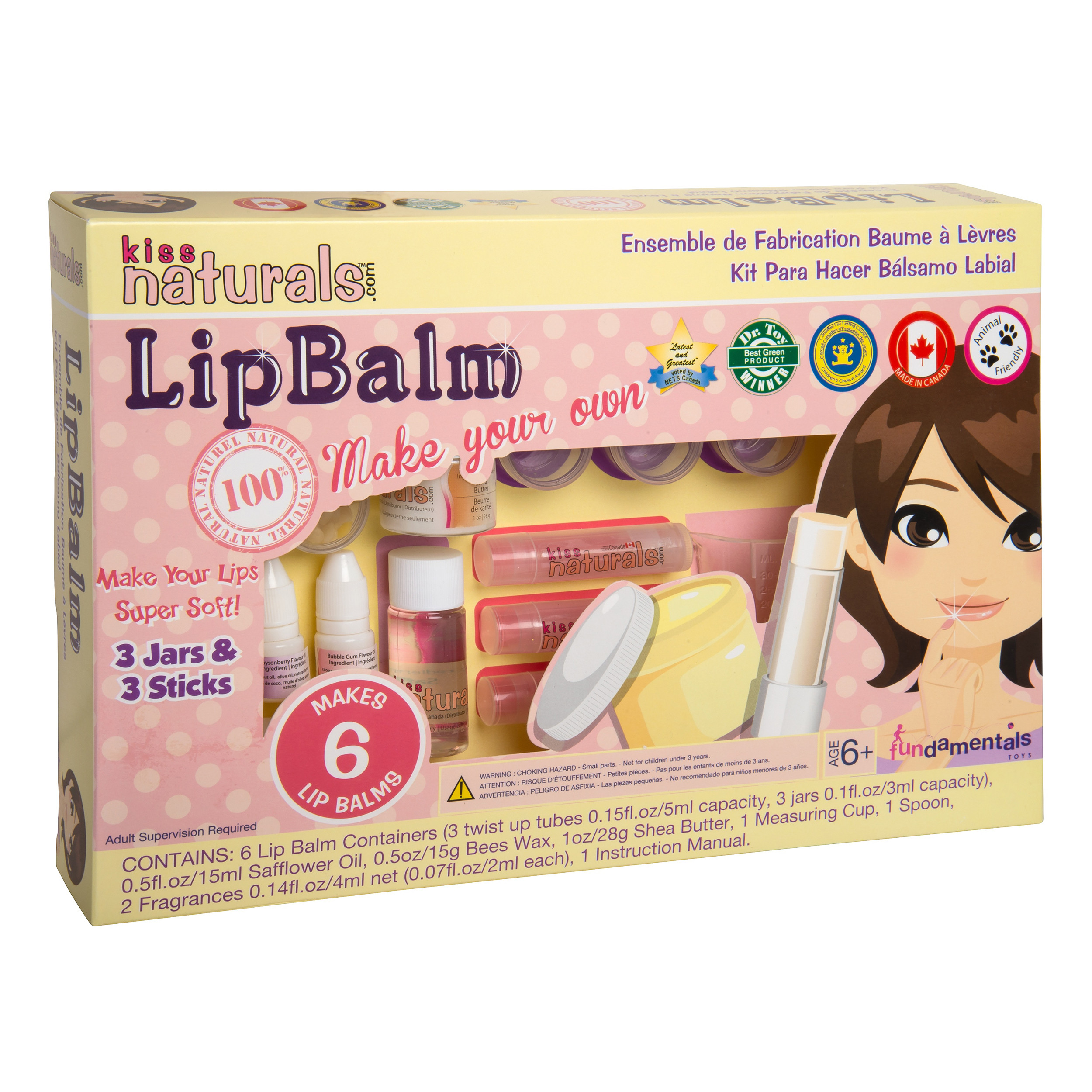 DIY Lip Balm Kit
 FUNDAMENTAL TOYS Kiss Naturals DIY Lip Balm Making Kit