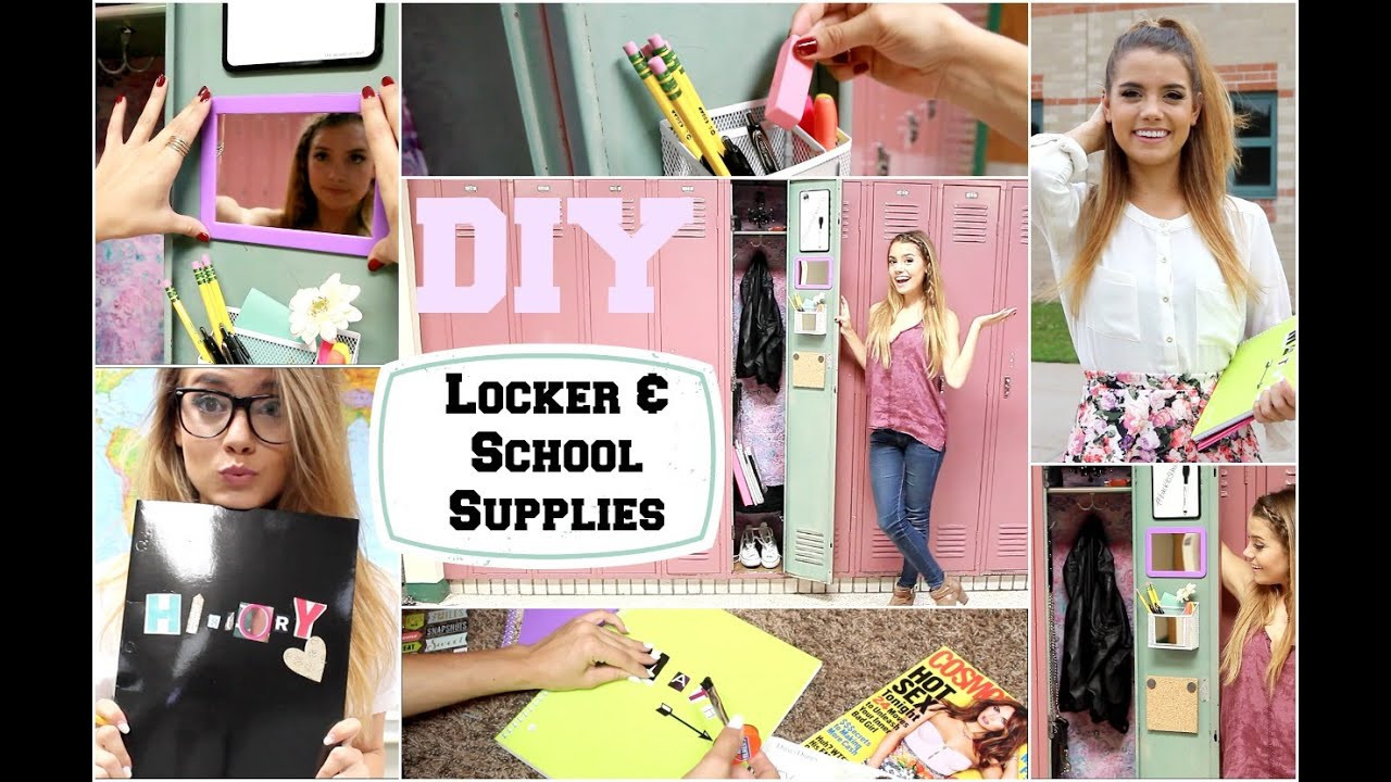 DIY Locker Decor And Organization
 Back To School DIY Locker Organization & School Supplies