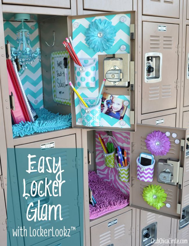 DIY Locker Decor And Organization
 Easy Locker Glam for Tweens with LockerLookz Have your
