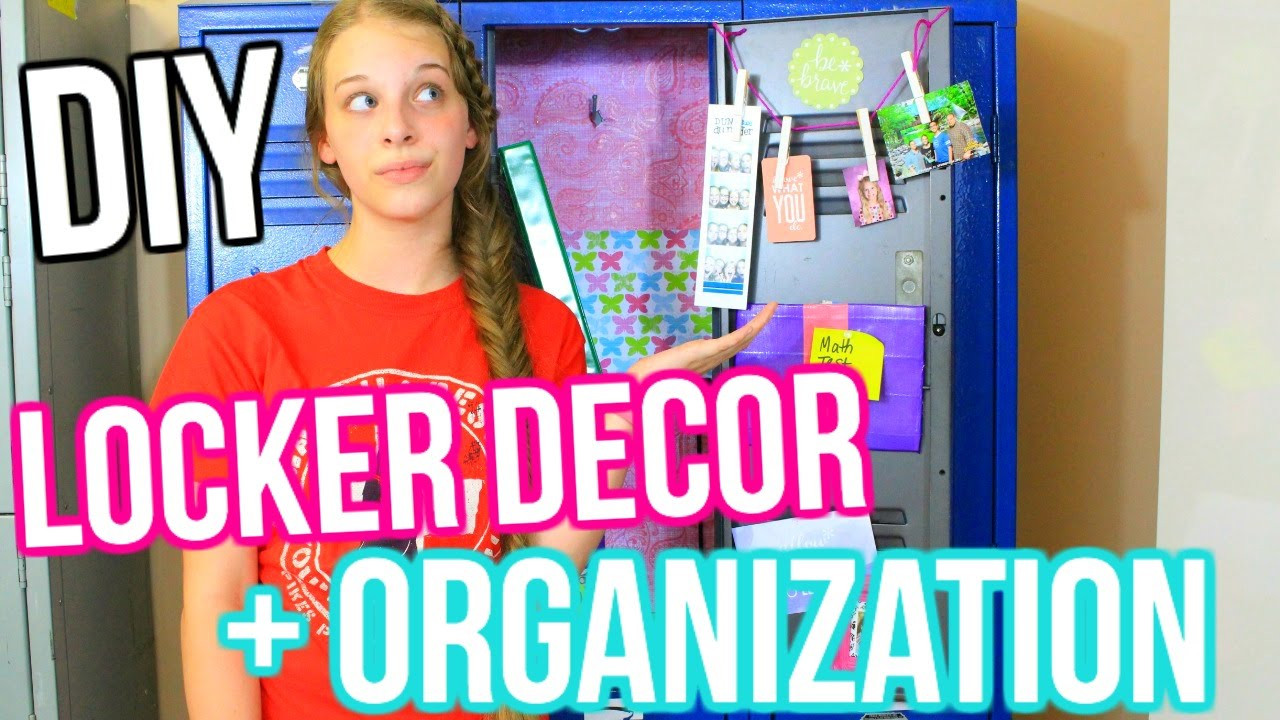 DIY Locker Decor And Organization
 DIY Locker Decor AND Organization My Essentials