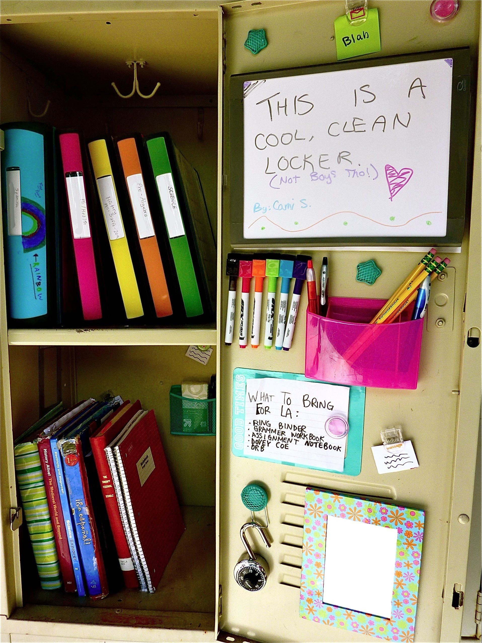 DIY Locker Decor And Organization
 Cute Middle School Tops Ideas