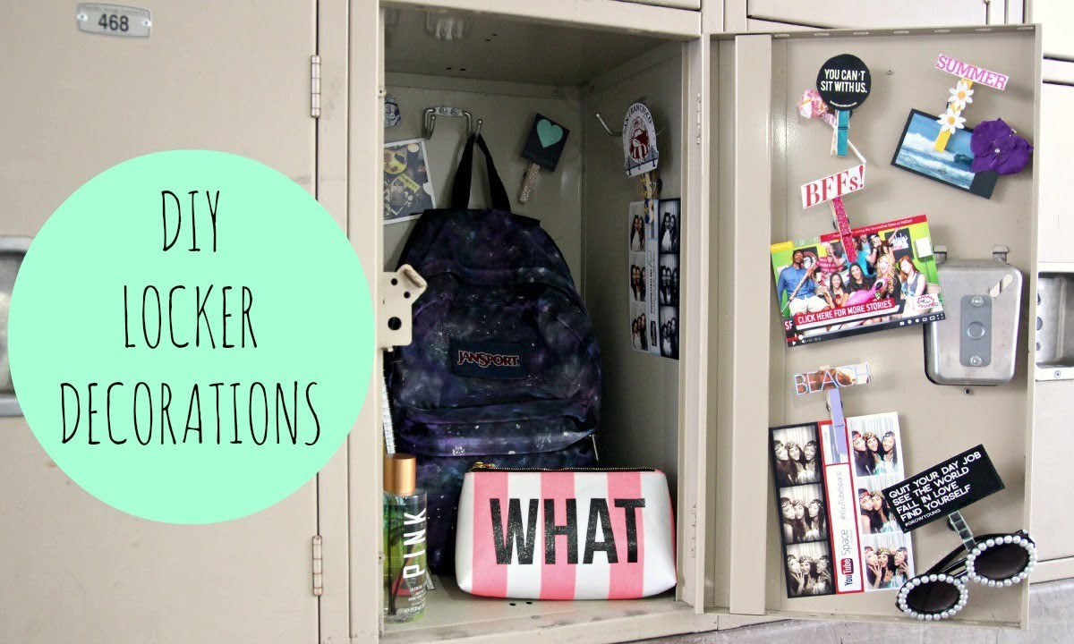 DIY Locker Decorations With Household Items
 DIY Locker Decorations For Back To School