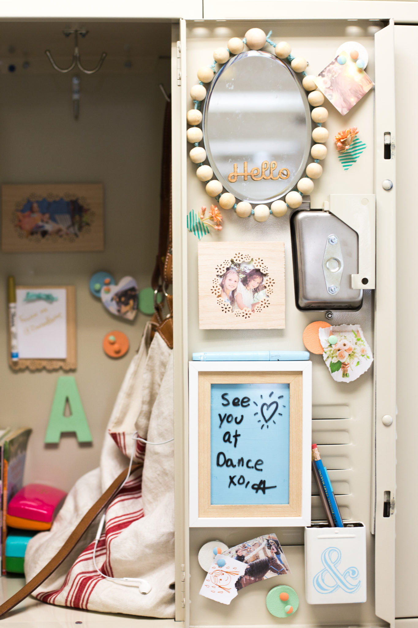 DIY Locker Decorations With Household Items
 DIY Locker Decorations Mirror Bulletin Board Flax & Twine