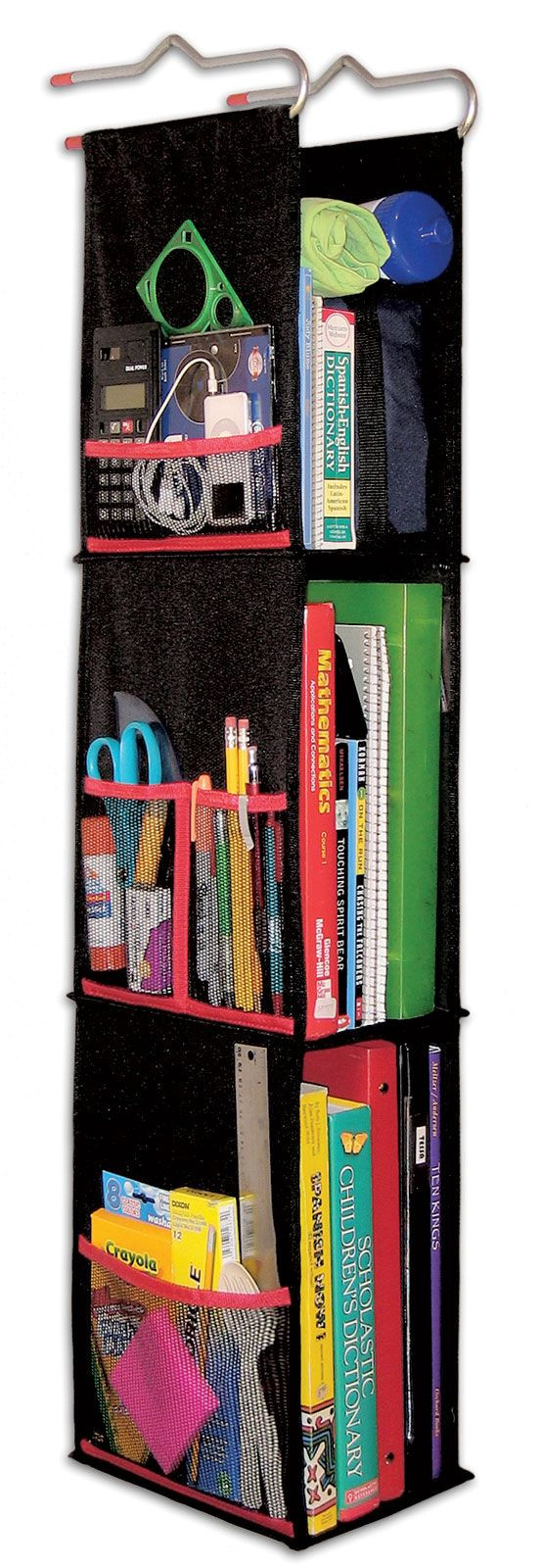 DIY Locker Organizer
 Hanging Locker Organizer 3 Shelf Fabric by LockerWorks