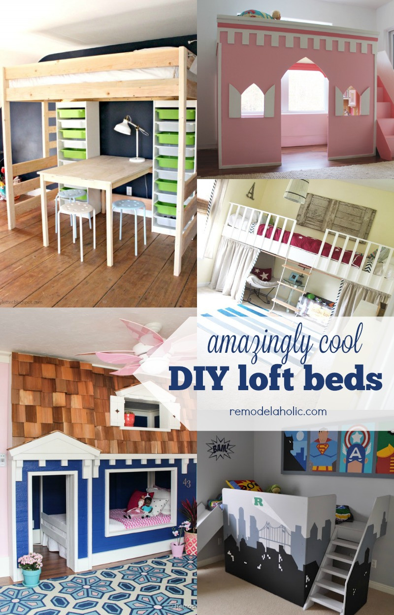 DIY Loft Bed For Kids
 15 Amazing DIY Loft Beds for Kids Remodelaholic
