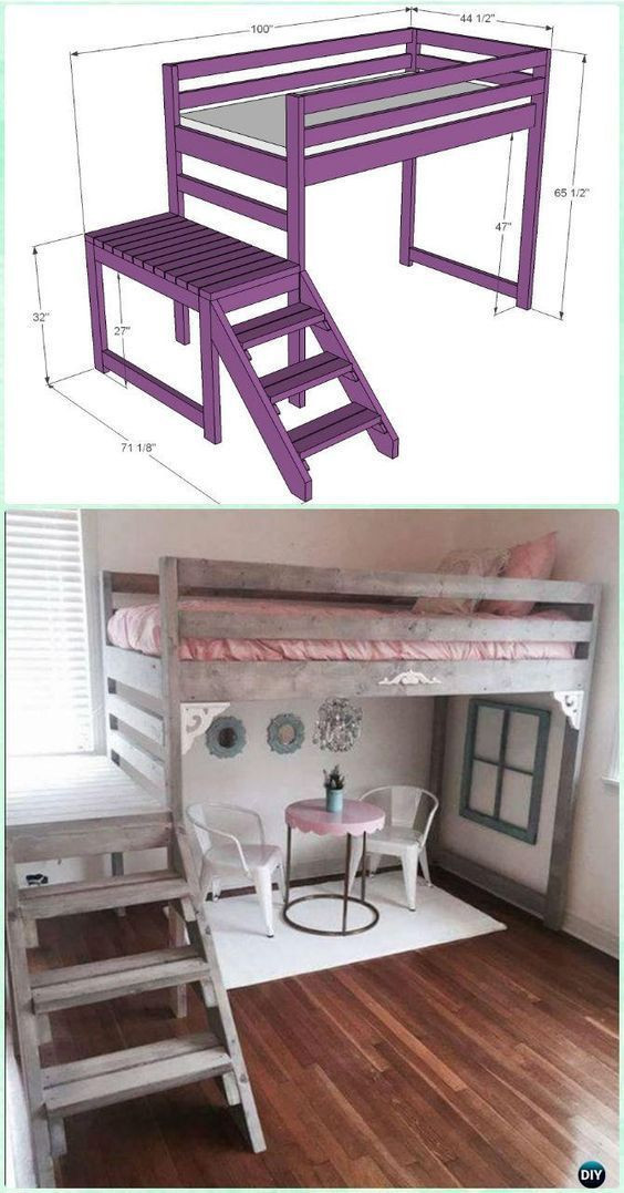 DIY Loft Bed For Kids
 DIY Kids Bunk Bed Free Plans [Picture Instructions]