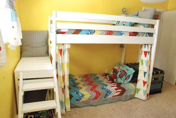 DIY Loft Bed For Kids
 DIY Kids Loft Bunk Bed with Stairs