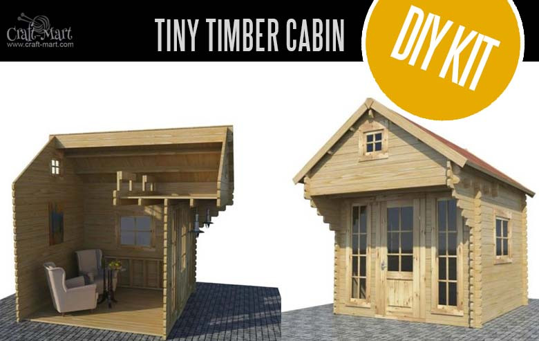 DIY Log Cabin Kits
 Tiny Log Cabin Kits Easy DIY Project Craft Mart