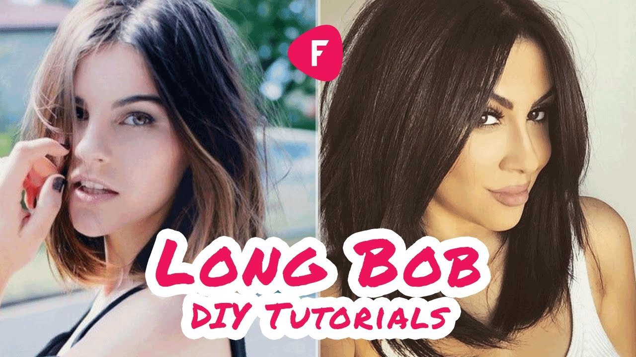 DIY Long Bob Haircut
 How to Cut Your Own Hair LONG BOB DIY Tutorials