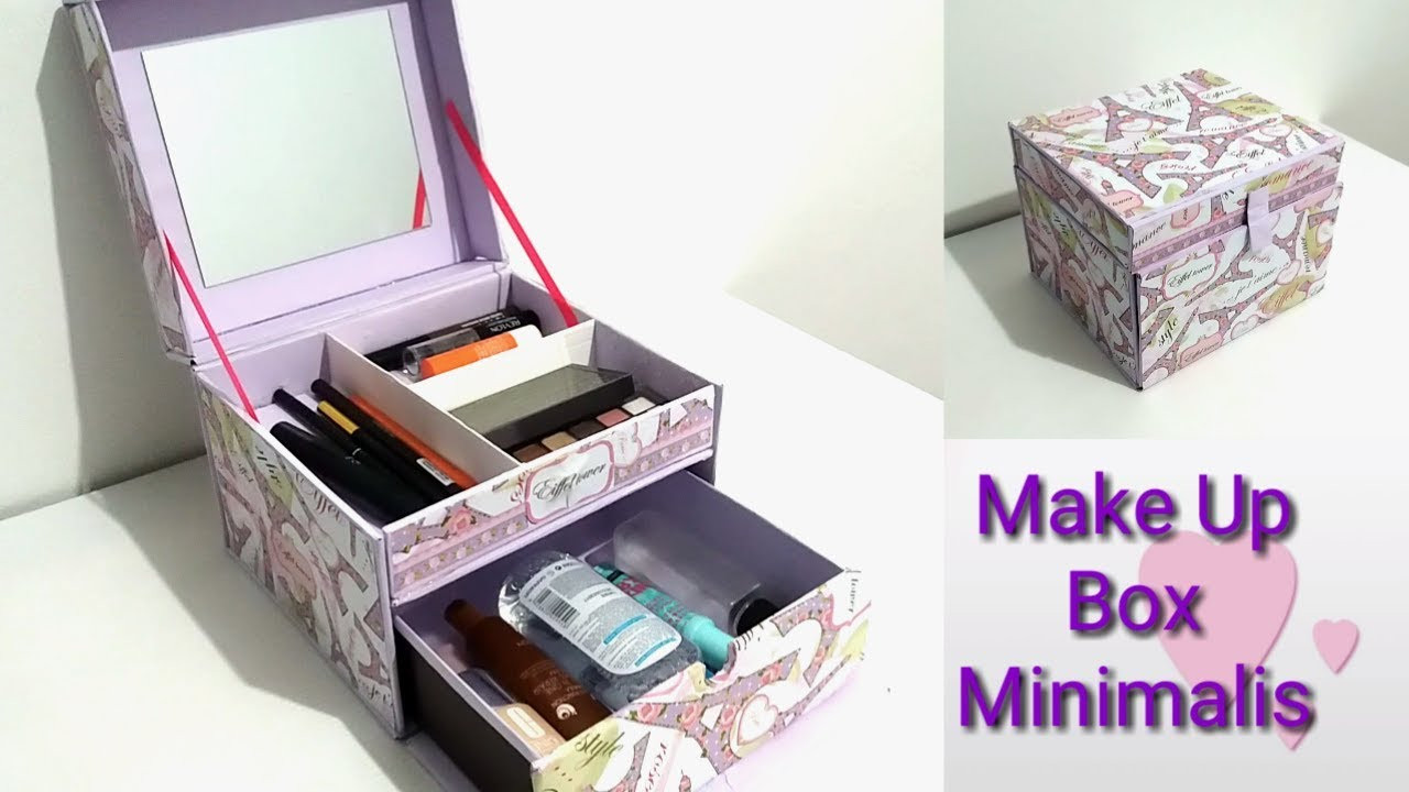 DIY Makeup Boxes
 DIY How to make a makeup box minimalis