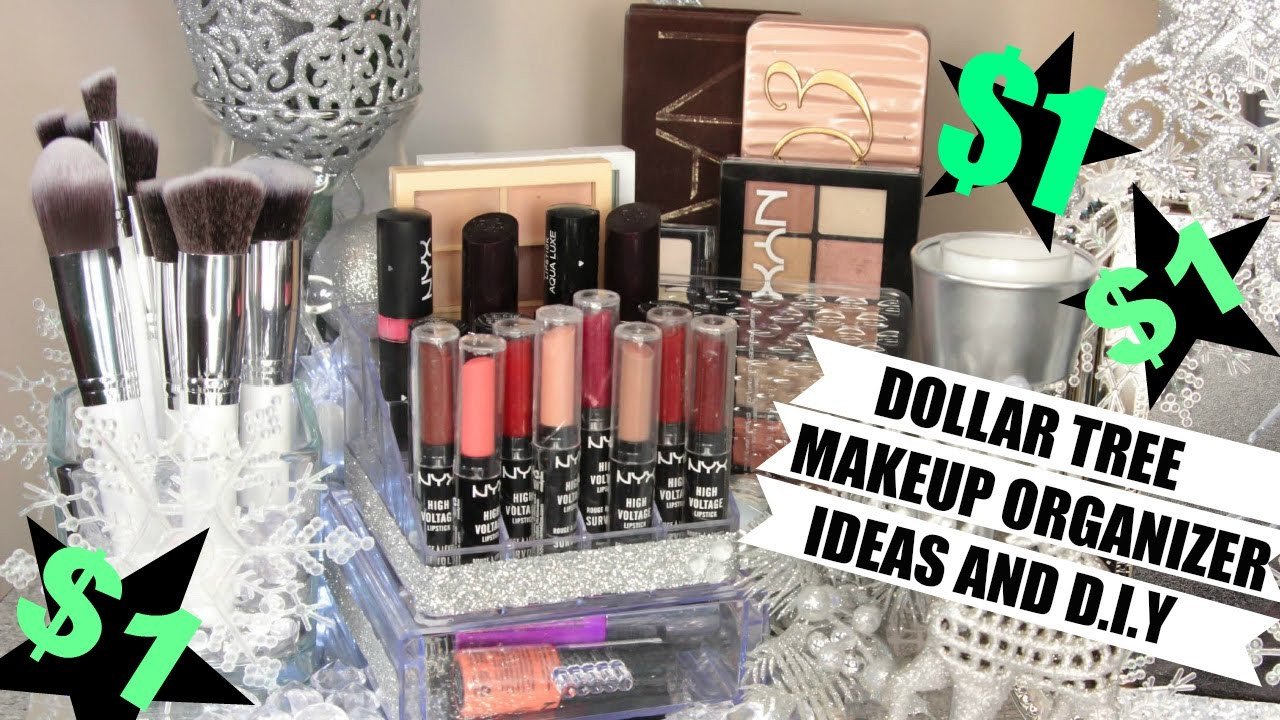 DIY Makeup Organizers
 $1 Makeup Organizers Dollar Tree Ideas and D I Y