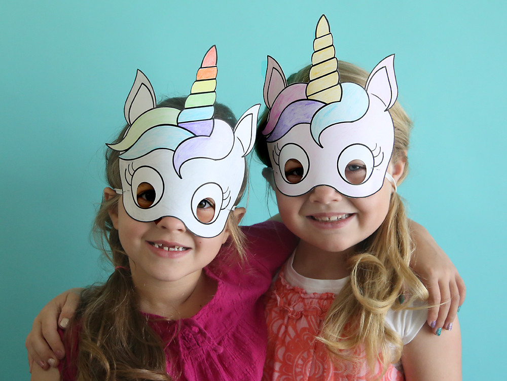 DIY Mask For Kids
 unicorn masks to print and color free printable It s