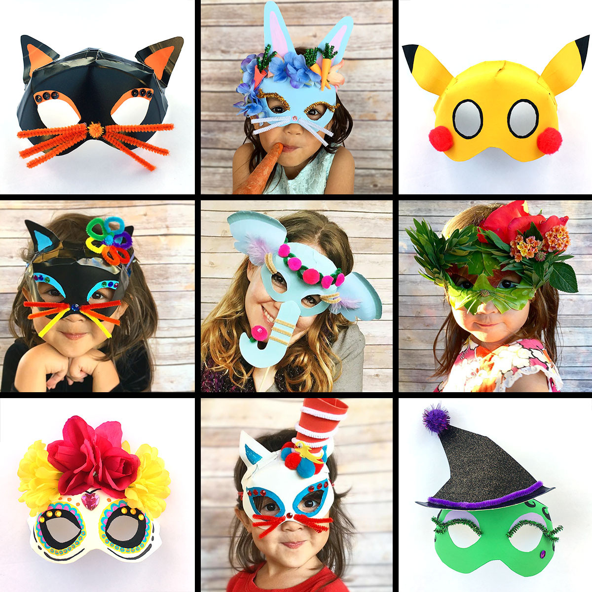 DIY Mask For Kids
 Kids Halloween Costume DIY Paper Plate Mask Creating