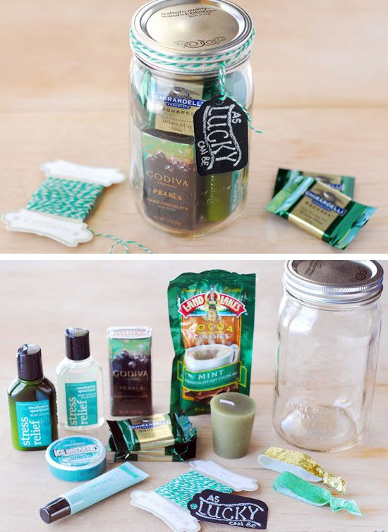 DIY Mason Jar Gift Ideas For Christmas
 Lucky As Can Be Gift In A Jar