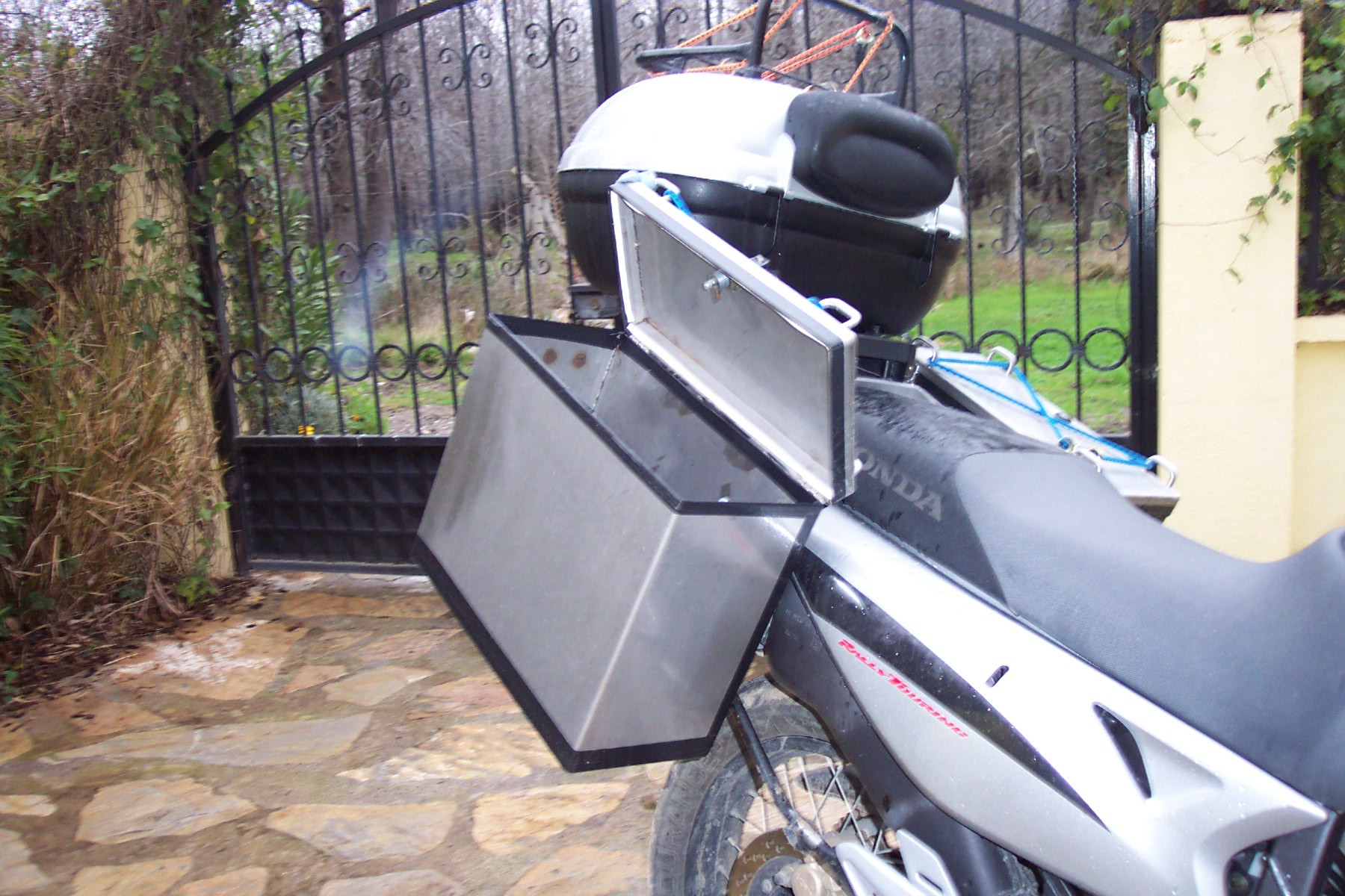 DIY Motorcycle Luggage Rack
 HOMEMADE LUGGAGE RACK & PANNIERS
