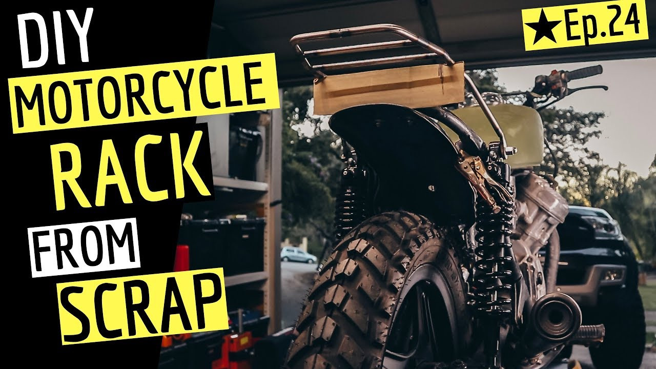 DIY Motorcycle Luggage Rack
 Motorcycle DIY Luggage Rack From Scrap