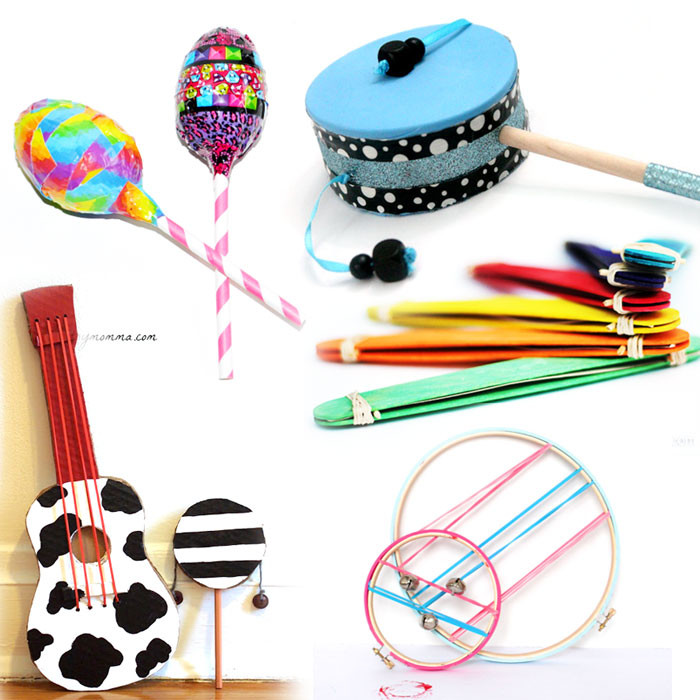 DIY Music Instruments For Kids
 DIY Musical Instruments Moms and Crafters