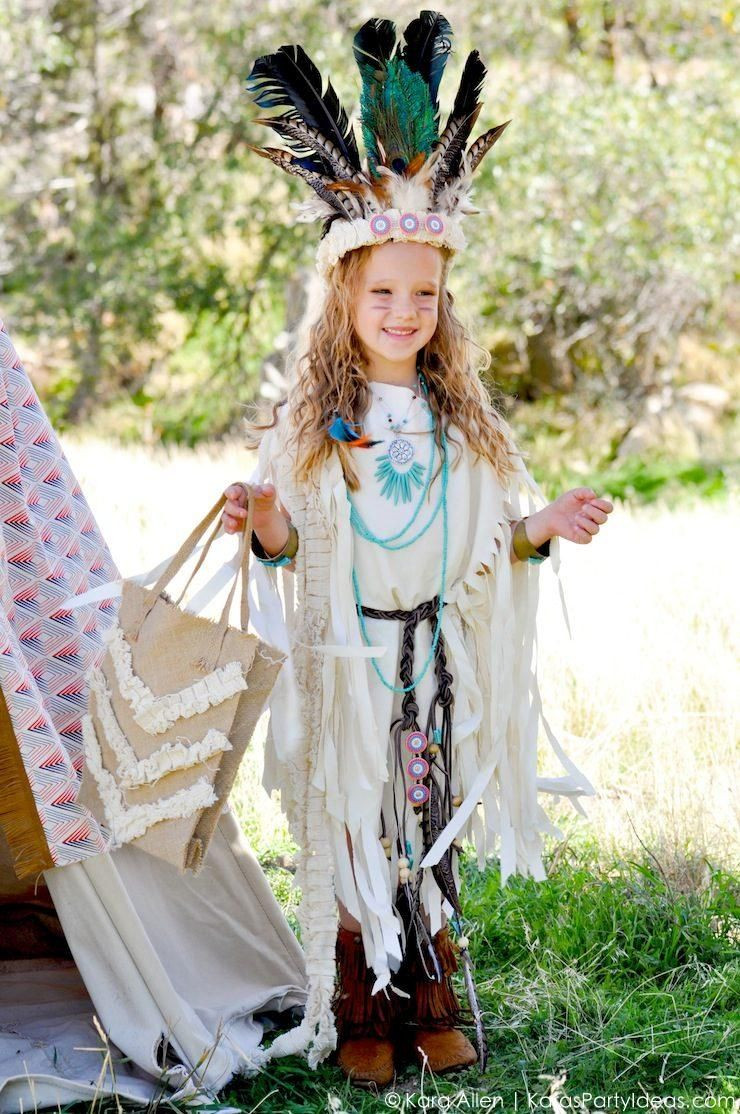DIY Native American Costume
 NO SEW DIY Sacagawea indian halloween costume by Kara