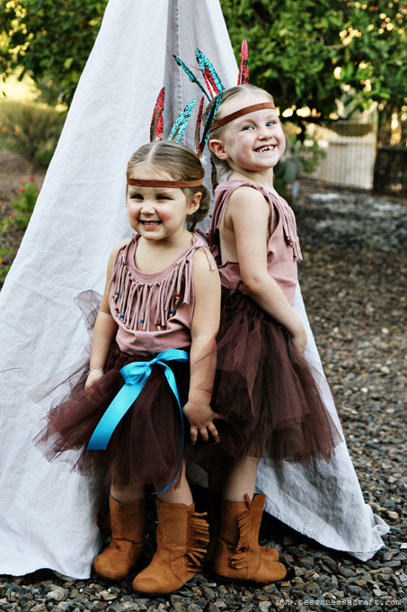 DIY Native American Costume
 Diy Little Girl Indian Costume homemade native american